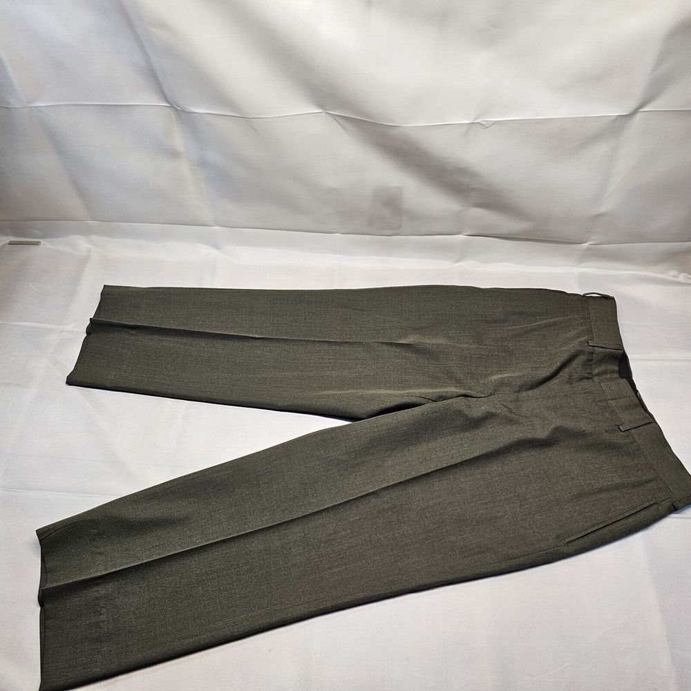 DSCP TENNESSEE APPAREL MARINE CORP GREEN WOOL DRESS TROUSER‎ PANTS 33s